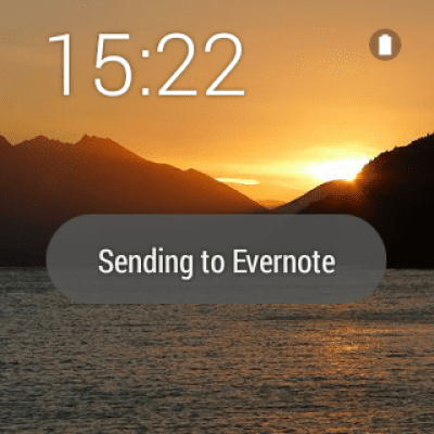 Capture d'écran de l'application Evernote for Android Wear - #2