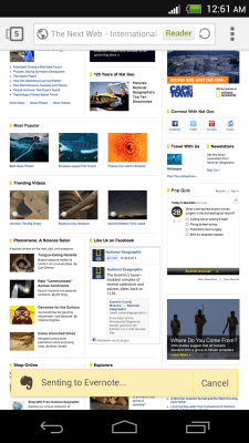 Capture d'écran de l'application Evernote for Next Browser - #5