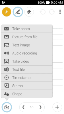 Capture d'écran de l'application ASUS SuperNote - #3
