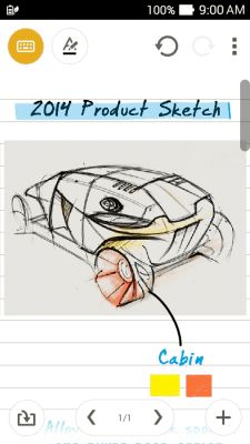 Capture d'écran de l'application ASUS SuperNote - #4