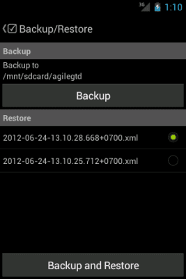 Capture d'écran de l'application Agile Notes - #7