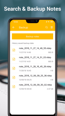 Capture d'écran de l'application Notes - #7