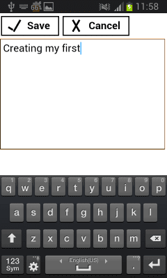 Capture d'écran de l'application notes with password - #3
