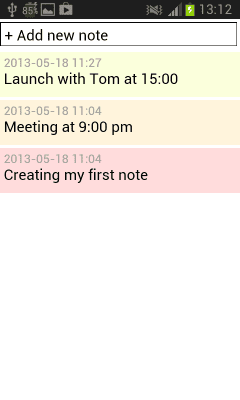 Capture d'écran de l'application notes with password - #4