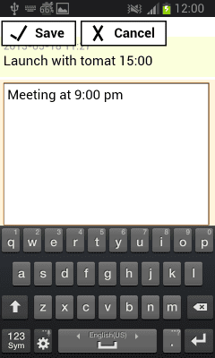 Capture d'écran de l'application notes with password - #5