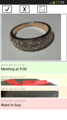 Capture d'écran de l'application picture notes - #3