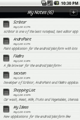 Capture d'écran de l'application Scribtor Notes - #2