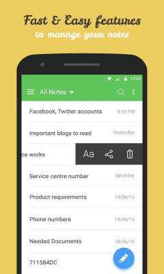 Capture d'écran de l'application Secure Notes - #2