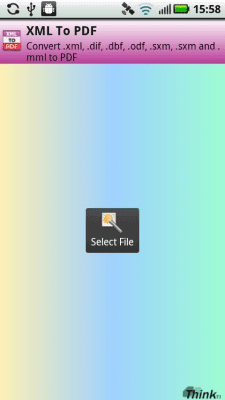 Capture d'écran de l'application XML to PDF - #1
