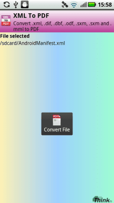 Capture d'écran de l'application XML to PDF - #2