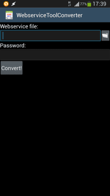 Capture d'écran de l'application WebserviceTool Converter - #2