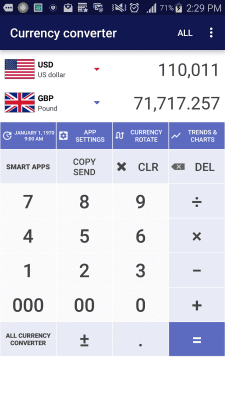 Capture d'écran de l'application Taux de change de SmartWho - #1