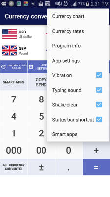 Capture d'écran de l'application Taux de change de SmartWho - #3