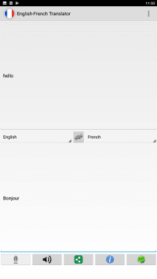 Capture d'écran de l'application Traductrice française - #2