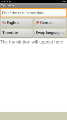 Capture d'écran de l'application Translate - #1