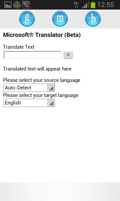 Capture d'écran de l'application translator app - #2