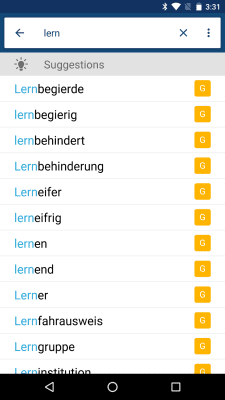 Capture d'écran de l'application German English Dictionary & Translator Free - #1