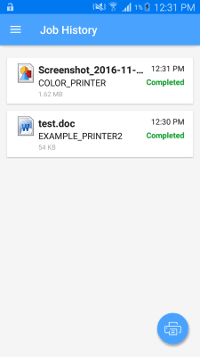 Capture d'écran de l'application Micro Focus iPrint - #2