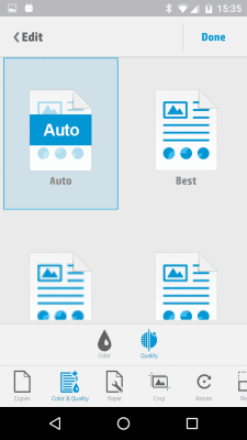 Capture d'écran de l'application HP ePrint - #4