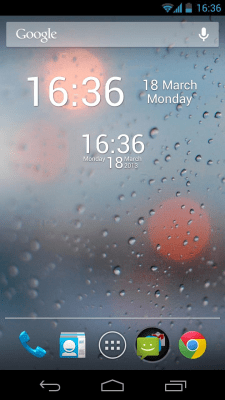 Capture d'écran de l'application Une horloge numérique simple - #2