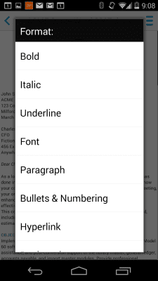 Capture d'écran de l'application Docs To Go - Free Office Suite - #4