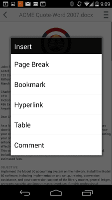 Capture d'écran de l'application Docs To Go - Free Office Suite - #8