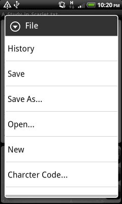 Capture d'écran de l'application Jota Text Editor - #3