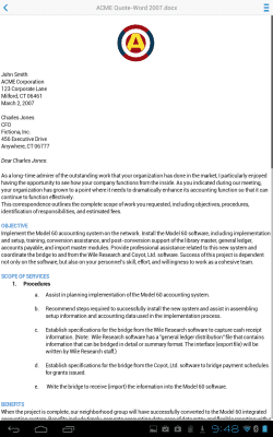 Capture d'écran de l'application Documents To Go - For BES12 - #9