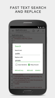 Capture d'écran de l'application QuickEdit Editeur de texte - #7