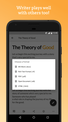 Capture d'écran de l'application Zoho Writer - #3