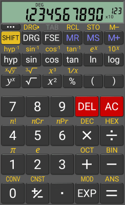 Capture d'écran de l'application RealCalc Scientific Calculator - #1