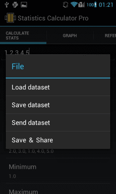 Capture d'écran de l'application Statistics Calculator Pro - #7