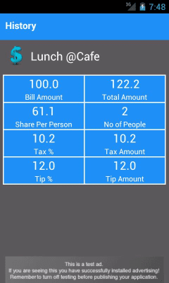 Capture d'écran de l'application Tip Calculator Classic - #5