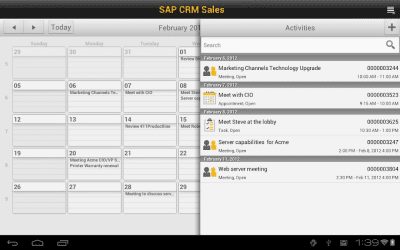Capture d'écran de l'application SAP CRM Sales - #2