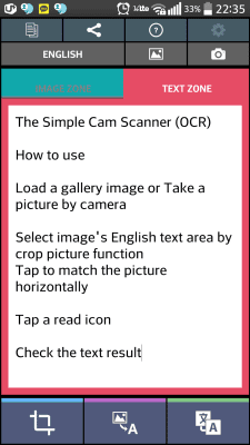 Capture d'écran de l'application Scanner de texte brut (OCR) - #2