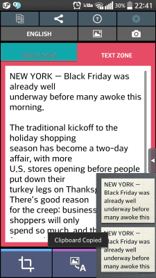 Capture d'écran de l'application Scanner de texte brut (OCR) - #5