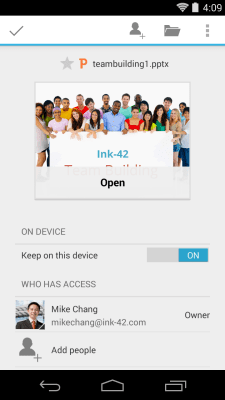 Capture d'écran de l'application Quickoffice - #5