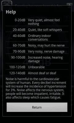 Capture d'écran de l'application Décibelomètre - #5