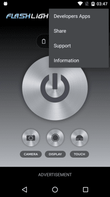 Capture d'écran de l'application Lampe de poche Gabenative - #3