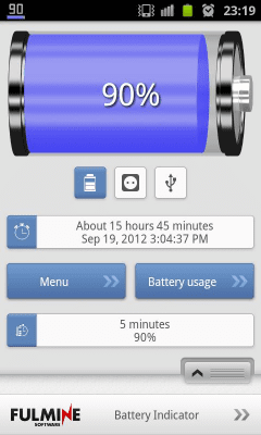 Capture d'écran de l'application Battery Indicator - #5