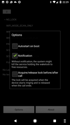 Capture d'écran de l'application Wake Lock - PowerManager - #3