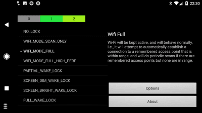 Capture d'écran de l'application Wake Lock - PowerManager - #5