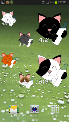 Capture d'écran de l'application Kitty, le chat à piles - #2
