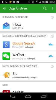Capture d'écran de l'application Greenify - #3