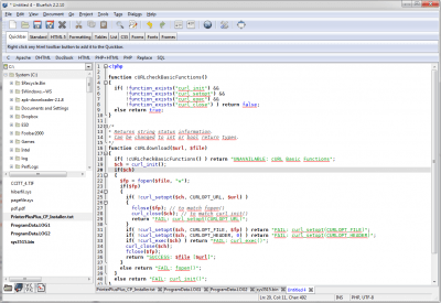 Capture d'écran de l'application Bluefish Editor - #3