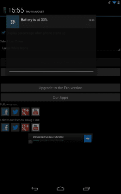 Capture d'écran de l'application Battery Percentage - #7