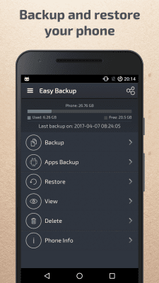 Capture d'écran de l'application Easy Backup & Restore - #1