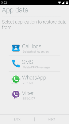 Capture d'écran de l'application Undeleter - Restaurer les fichiers - #6