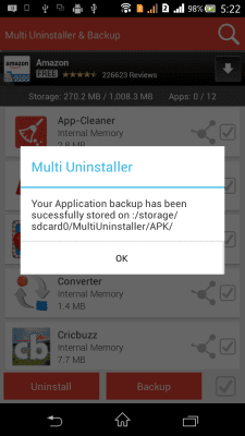 Capture d'écran de l'application Multi Uninstaller & Backup - #5