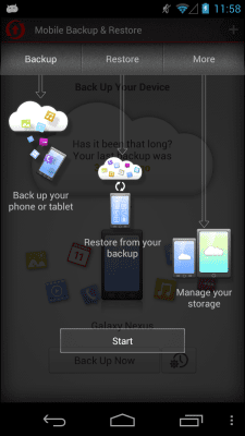 Capture d'écran de l'application Mobile Backup & Restore - #2